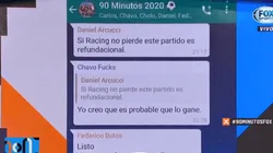 Mostraron el grupo de WhatsApp y dejaron en offside a un periodista