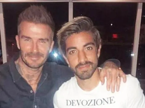 ¡La primera! Pizarro subió una foto con Beckham