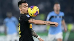 Lautaro Martínez durante un partido de Inter.