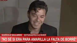 Gallardo, sobre la amarilla a Borré: "Yo a Masche lo hice expulsar una vez"