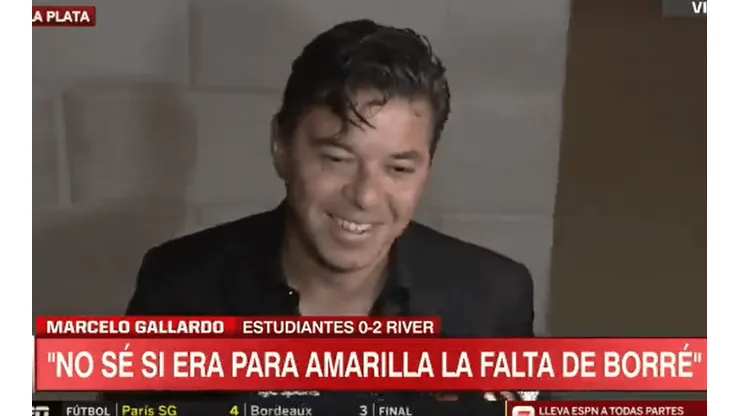 Gallardo, sobre la amarilla a Borré: "Yo a Masche lo hice expulsar una vez"