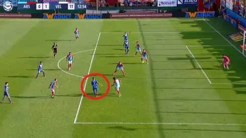 Desde ahí remató Ricardo Centurión.