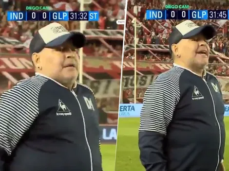 ¡Tranqui, Diego! El diálogo re caliente de Maradona con un juez de línea