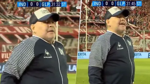 ¡Tranqui, Diego! El diálogo re caliente de Maradona con un juez de línea