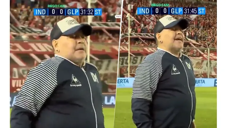 ¡Tranqui, Diego! El diálogo re caliente de Maradona con un juez de línea