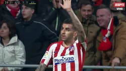 Ángel Correa anticipó a todos, tocó de primera y marcó