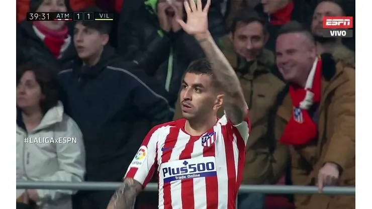 Ángel Correa anticipó a todos, tocó de primera y marcó