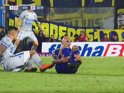 Herrera llegó tarde, le planchó el tobillo a Tevez y vio la roja directa