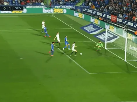 Vale mucho: Ocampos metió el gol que deja al Sevilla como tercero de LaLiga