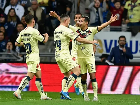 América se tomó revancha de Monterrey: lo dejó último y es líder del campeonato