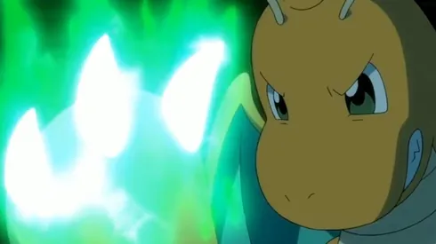 Ash batalla con su Dragonite por primera vez en el anime de Pokémon ¡Contra un Golurk gigante!