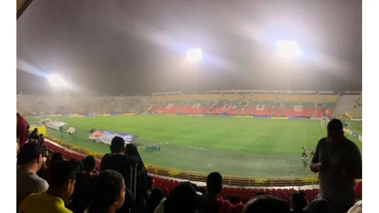 La lluvia y la tormenta eléctrica obligaron a suspender el juego entre Tolima y Junior en Ibagué,