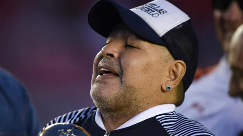 La felicidad de Diego Maradona.