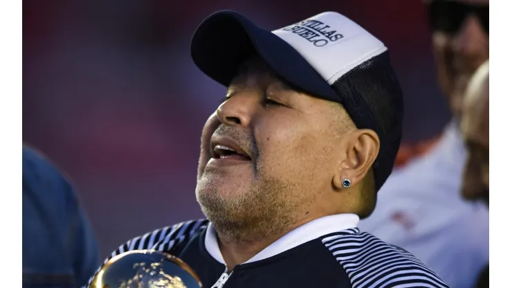 La felicidad de Diego Maradona.
