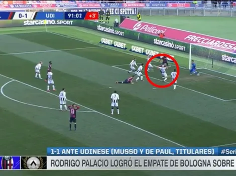 Siempre está: Palacio salvó al Bologna de la derrota en la última del partido