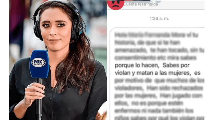 Maria Fernanda Mora expuso los escalofriantes mensajes de su agresor.