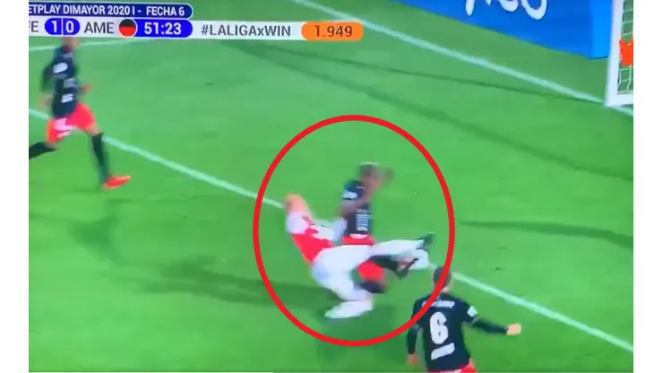 Un loco anda suelto en El Campín: gol de Valdés contra el América