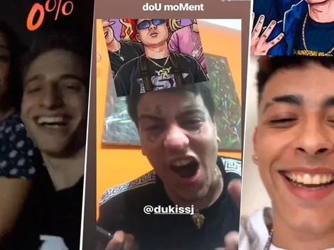 Los freestylers argentinos más famosos se divierten con los filtros de Instagram