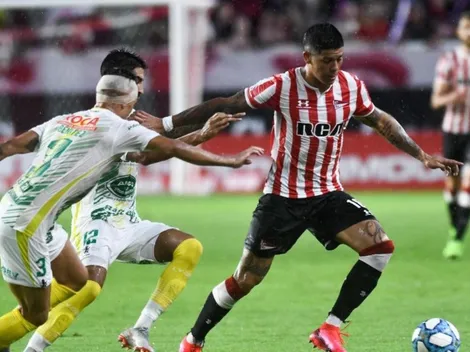 Rojo, afuera del partido contra River