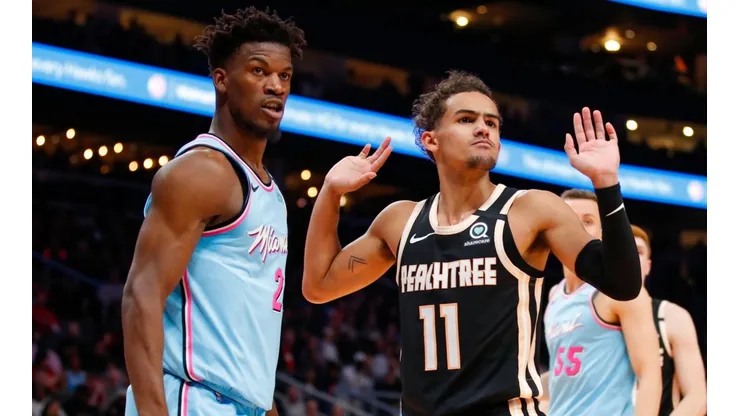 Trae Young se vengó y le buscó pelea a Jimmy Butler