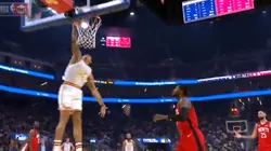 ¡Llegó! La primera volcada de Toscano en la NBA