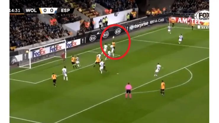 Siempre él: Raúl Jiménez la peinó y Diego Jota apareció por atrás para el primer gol de Wolves
