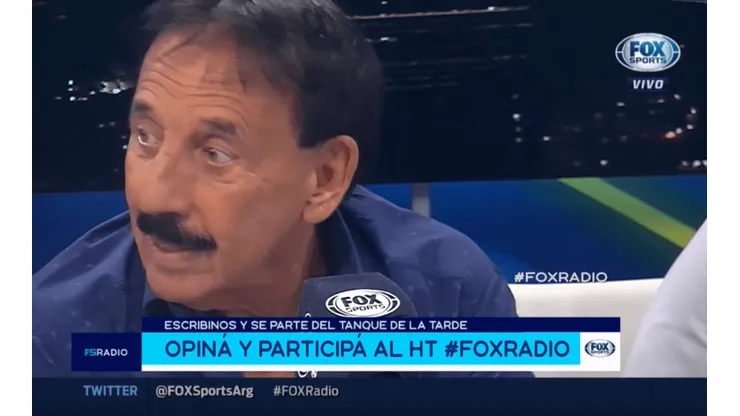 A Roberto Leto le pusieron el gol del Pity Martínez con River y se fue en vivo