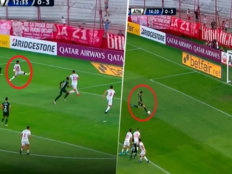 Con penal polémico: así fue el primer gol de Nacional contra Huracán en Argentina