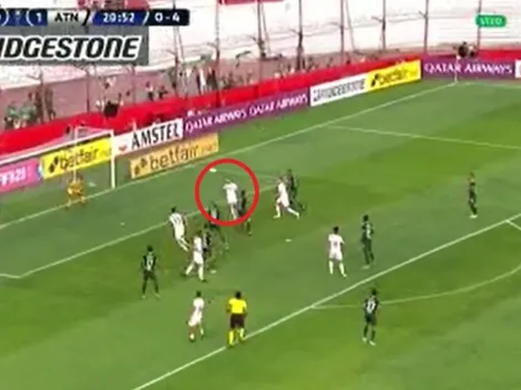 Lo empató Huracán: Grimmi vio mal parado a Cuadrado y le pegó un lindo baño