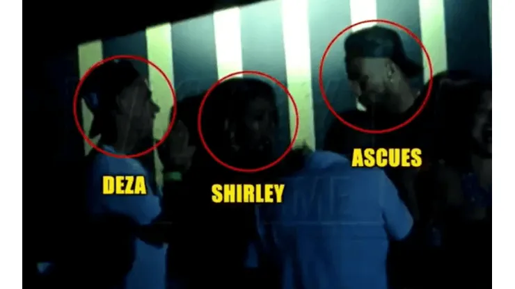 Ascues y Deza fueron captados en una discoteca el último sábado.