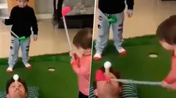 Video viral: jugar con tu hija puede salir mal si ella tiene un palo diabólico