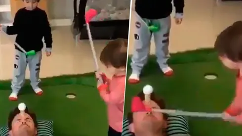 Video viral: jugar con tu hija puede salir mal si ella tiene un palo diabólico