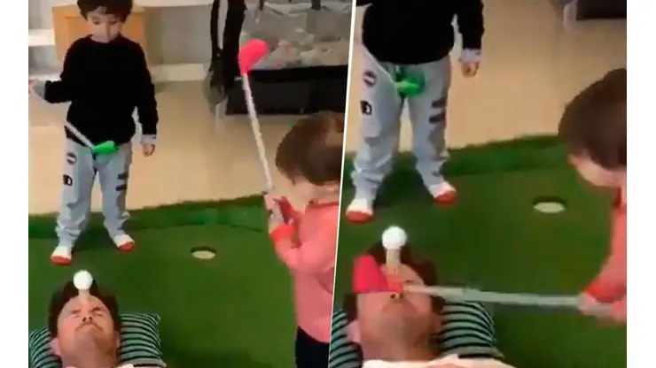 Video viral: jugar con tu hija puede salir mal si ella tiene un palo diabólico