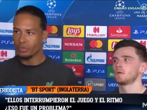 Tras perder, Van Dijk le pegó al Atlético Madrid y al fútbol español