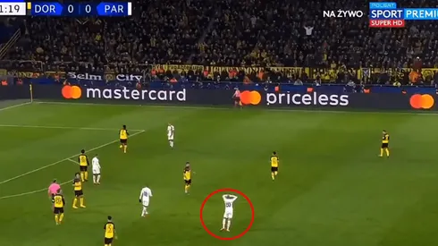 Foto captura del momento final de la jugada.