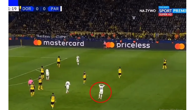 Foto captura del momento final de la jugada.