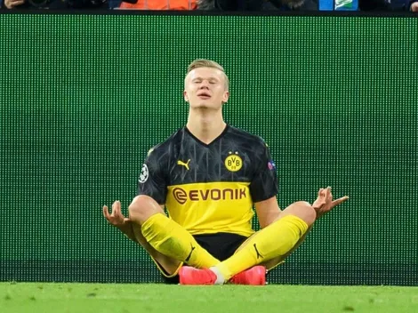 Gracias a Haaland: Borussia Dortmund venció 2 a 1 a PSG en la ida