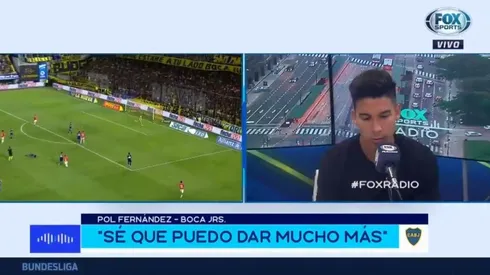 Pol Fernández en 'Fox Sports Radio'.