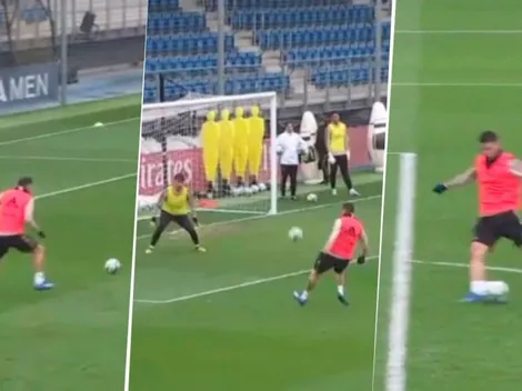 Los dejó a todos sorprendidos: el 'Hat-Trick' de James en el entreno del Madrid