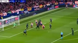 ¡Locura en Madrid! El Atlético le hizo el 1-0 al Liverpool a los 4 minutos