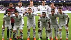 Joao Plata con sus excompañeros de Real Salt Lake.