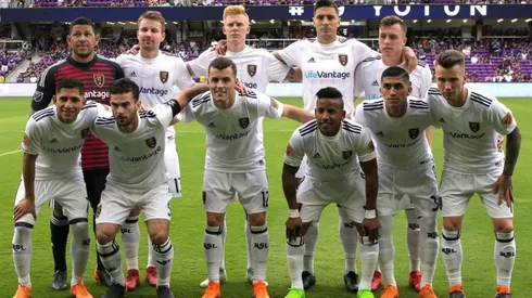 Joao Plata con sus excompañeros de Real Salt Lake.