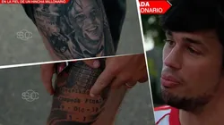 Mostró sus tatuajes por las Libertadores y contó lo que es el "Rivercionario"