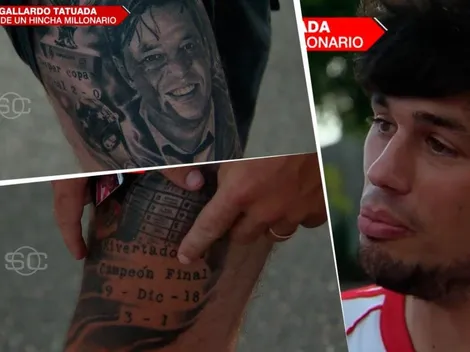 Mostró sus tatuajes por las Libertadores y contó lo que es el "Rivercionario"