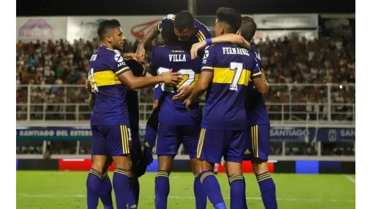 Foto de los jugadores de Boca.