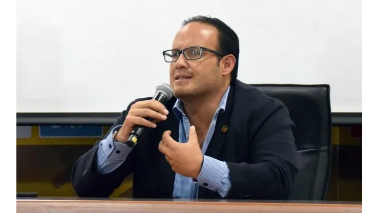 Francisco Egas, presidente de la Federación Ecuatoriana de Fútbol.