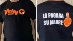 Sacan camiseta en contra del canal Win+ y los hinchas piden que la lleven al estadio