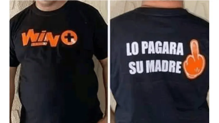 Sacan camiseta en contra del canal Win+ y los hinchas piden que la lleven al estadio