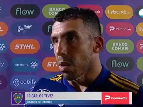 Apenas terminó el partido, Tevez le mandó un mensaje a todos los anti-Boca