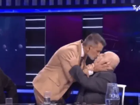 Diego Díaz y Horacio Pagani se besaron al aire: "Yo te amo, Horacio"